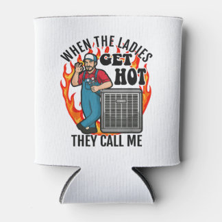 Porta-lata Funny HVAC Technician Air Conditioning Engineer Te