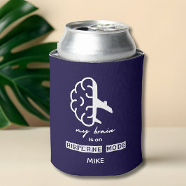 Porta-lata Funny My Brain is on Airplane Mode Coworker Travel