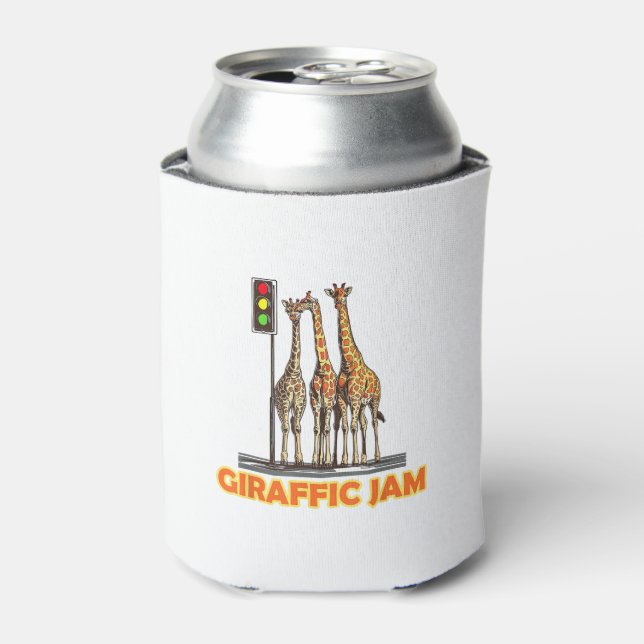 Porta-lata Funny Pun Giraffe Jam (Can Front)