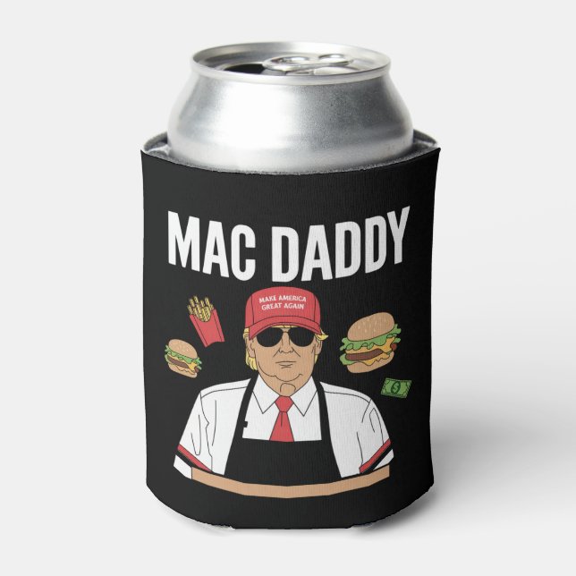 Porta-lata Funny Trump Fries Fazer Fries Pai Mac (Can Front)