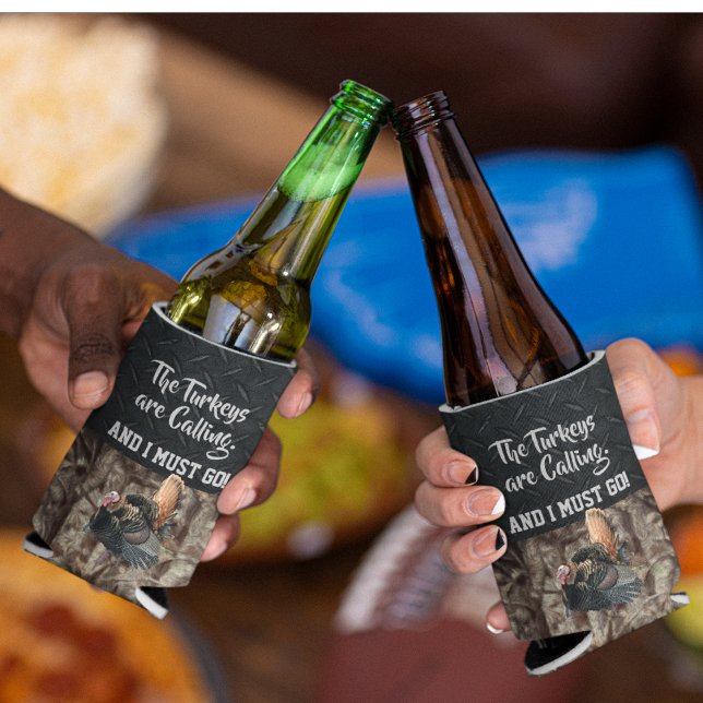 Porta-lata Funny Wild Turkey Caçando Quote Beer Cooler (Criador carregado)