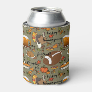 Porta-lata Futebol, Ação de Graças, Cerveja, Design da Tur