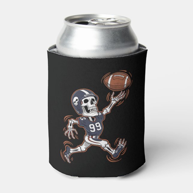 Porta-lata Futebol americano Skeleton Halloween (Can Front)