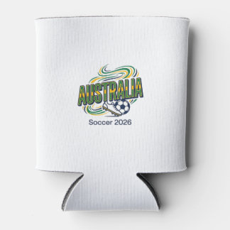 Porta-lata Futebol Austrália 2026 Futebol Negrito Tipografia 