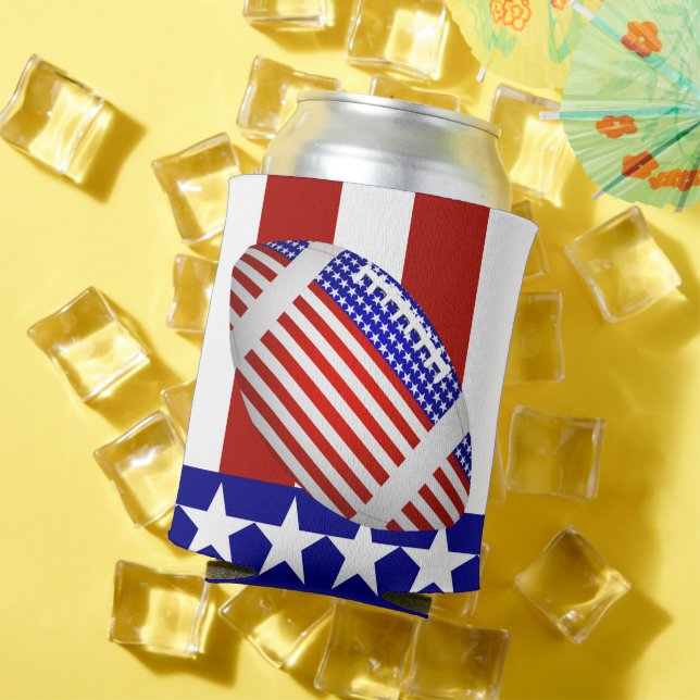 Porta-lata Futebol com Bandeira Americana (Verão in situ)