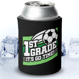 Porta-lata Futebol Da rua De Futebol No Primeiro Dia De Volta