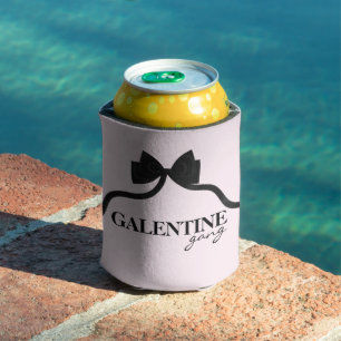 Porta-lata Galentine gang Amigo Namorados Negro Arco