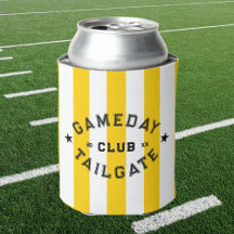 Gameday Tailgate Club Yellow Stripe Custom Party