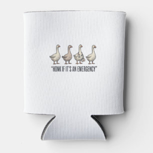 Porta-lata Ganso Engraçado Buzina de Emergência Camisa Vintag