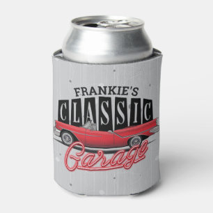 Porta-lata Garagem de Carro Clássico Faux Neon Personalizado 