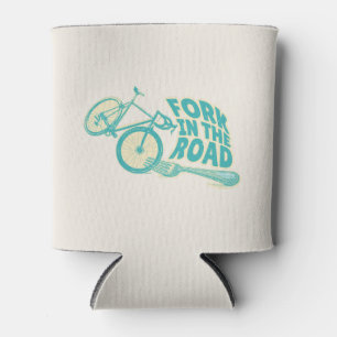 Porta-lata Garfo na estrada bicicleta Engraçada