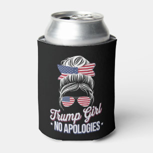 Porta-lata Garota Trump Sem Desculpas Coque Desarrumado Retro