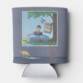 Porta-lata Garoto na piscina infantil pode resfriar