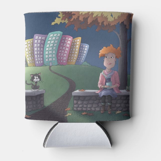 Porta-lata Gata do Gato no parque Can Cooler (Frente)