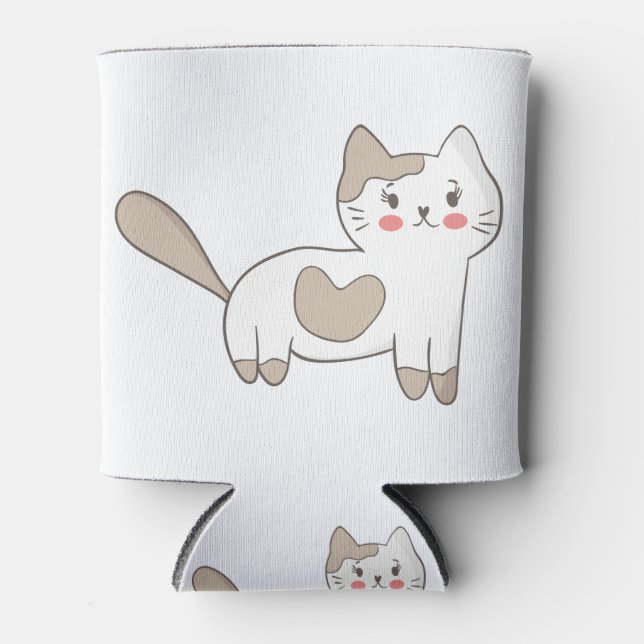 Porta-lata Gatinho bonito (Frente)