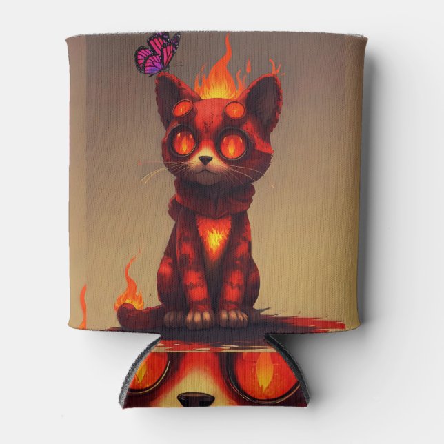 Porta-lata Gatinho Inferno (Frente)