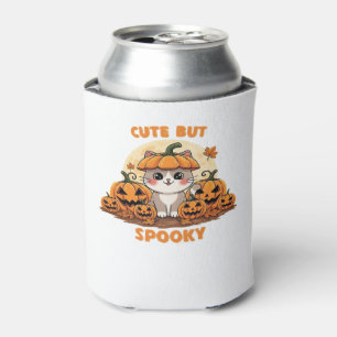 Porta-lata Gato Bonito de Halloween com Pumpkins � Kawaii Spo