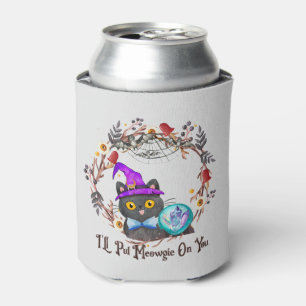 Porta-lata Gato de Bruxa Bonita e Punny