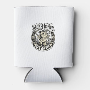 Porta-lata Gato de Mel de Abelha Gato Engraçado Gráfico - Clu