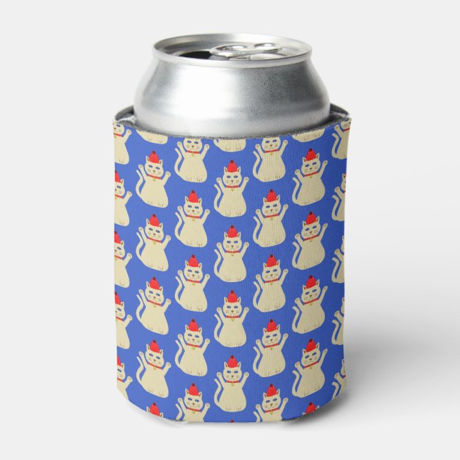 Porta-lata Gato de Natal Bonito, Padrão (Can Front)