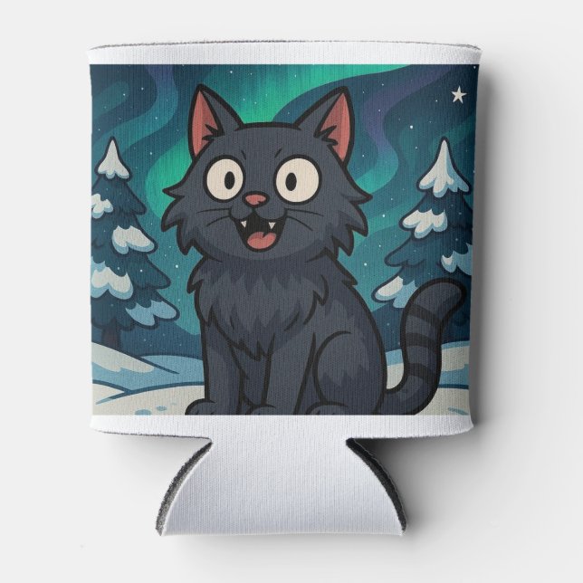 Porta-lata Gato de Natal Islandês Yule  (Frente)