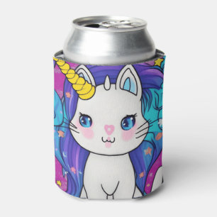 Porta-lata Gato de Unicorno Kawaii Cute