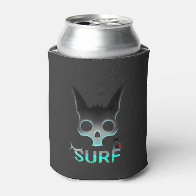 Porta-lata Gato do Surf do Grafite (Can Front)