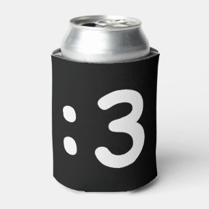 Porta-lata Gato Face Emoticon: 3 Pode Resfriar