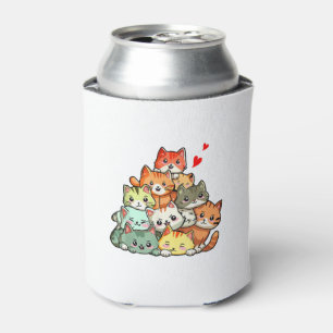 Porta-lata Gato Gato Gato Gato Gato Gato Animado Kawaii Neko
