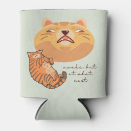 Porta-lata Gato Laranja Cansado