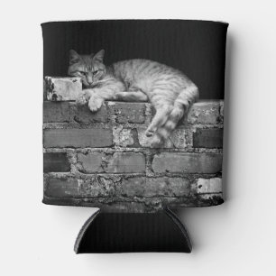 Porta-lata Gato na Parede Brick