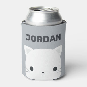 Porta-lata Gato Pequeno Fofo com Nome Personalizado