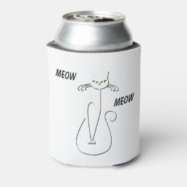 Porta-lata Gato Preto-Viciado Em Vaca-Vaca Curva Texto Person