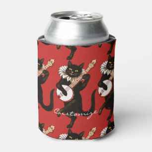 Porta-lata Gato que joga o banjo Thunder_Cove