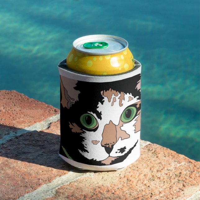 Porta-lata Gato Tricolor     (Piscina in situ)