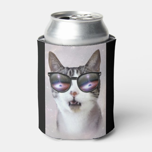 Porta-lata "Gatos Espaciais da Galáxia do Hipster" LOL Engraç (Can Front)