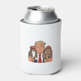 Porta-lata Gatos Hippos e Trump Unir para a Glória Moo Deng 2