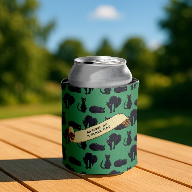 Porta-lata Gatos Pretos Cujos Gatos São Legal Como Um Trabalh (Criador carregado)