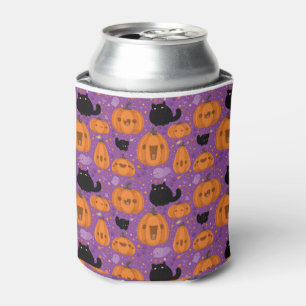 Porta-lata Gatos Pretos e Fantasmas do Halloween Congelam/Pum