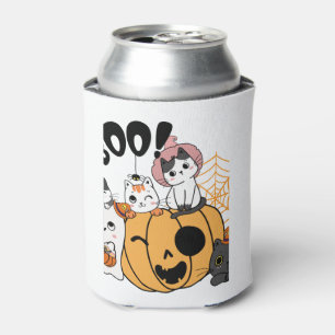 Porta-lata Gatos Se Divertindo No Vedante De Halloween
