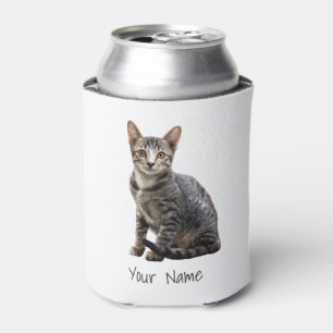 Porta-lata Gatos Vintage Retrato Pet Tomcat Animal Design