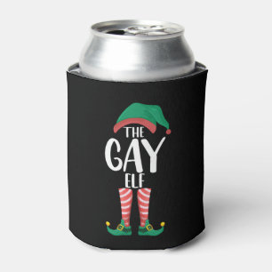 Porta-lata Gay Elf LGTBQ Festa de Natal da Família Correspond