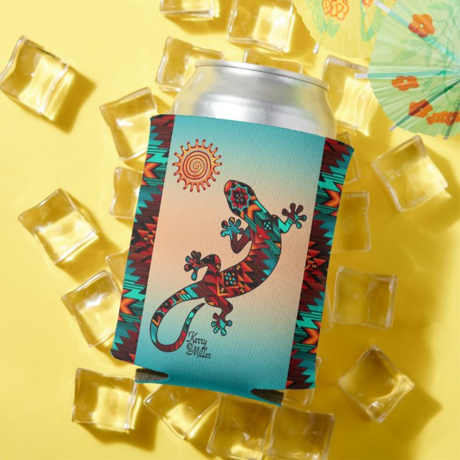 Porta-lata Gecko Lizard E Sun (Verão in situ)