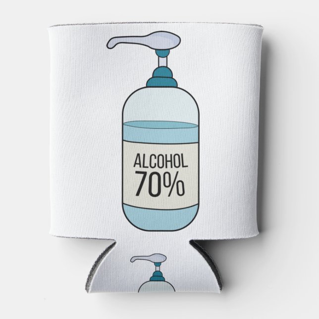 Porta-lata Gel Sanetizer Mão com 70% de Álcool (Frente)