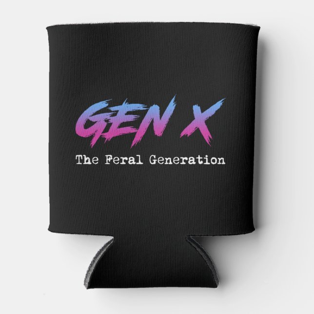 Porta-lata Gen X - A Geração Feral (Frente)