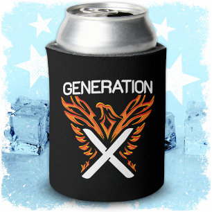 Porta-lata Gen X Gen Xer Phoenix Bird Generation X