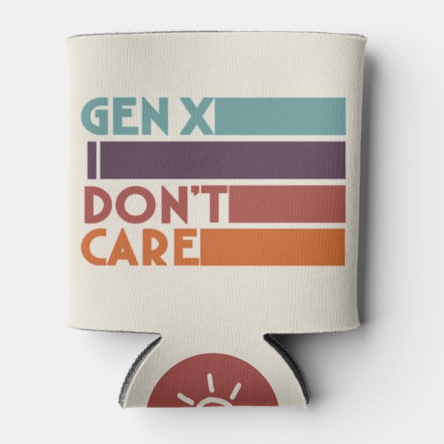 Porta-lata Gen X - Não me importo (Frente)