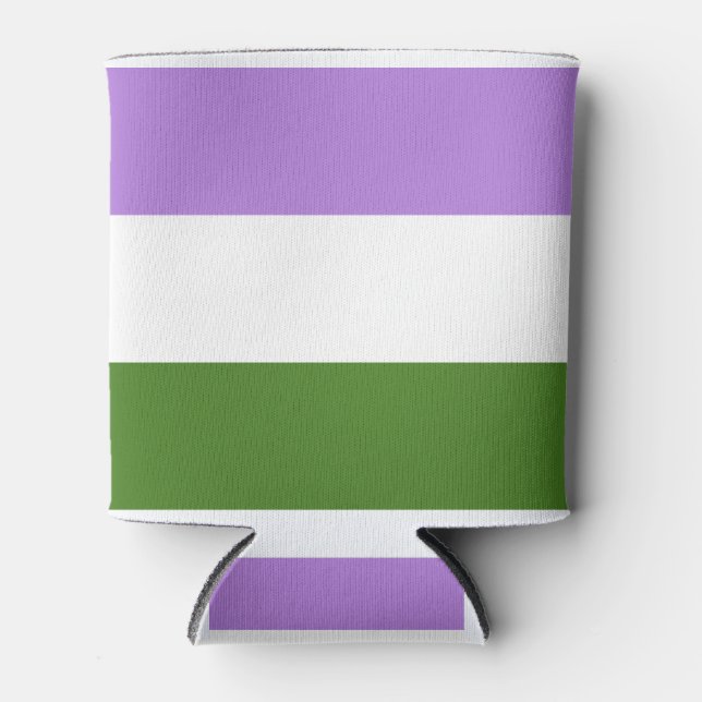 Porta-lata Genderqueer Pride (Frente)