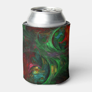 Porta-lata Genesis Abstrato Art Verde
