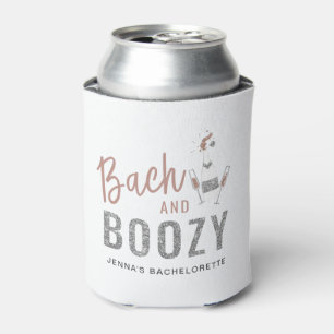 Porta-lata GENNA   Bach e Boozy Rosa Bachelorette Dourada